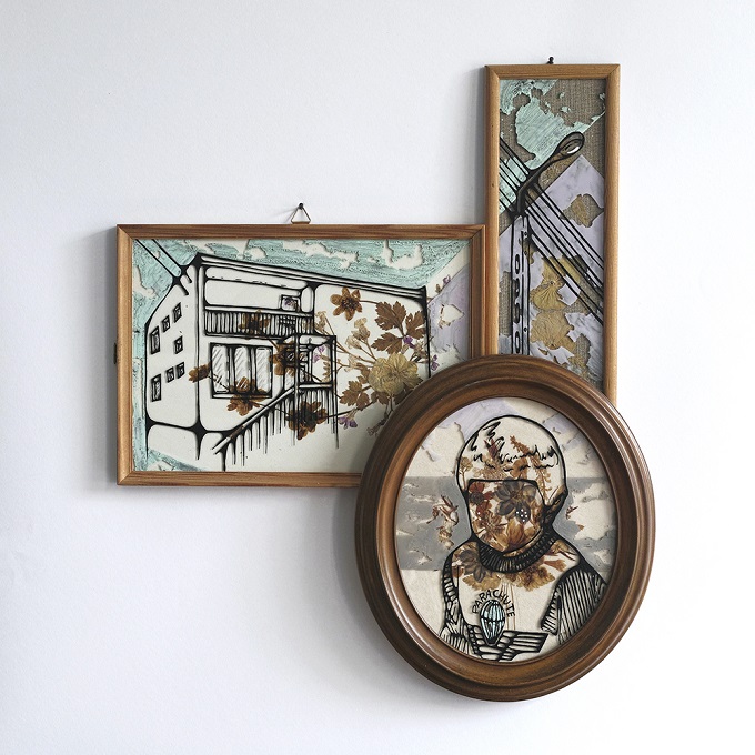 Mixed Media works by Karo Knitter
