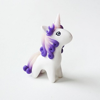 Purple Ombre Unicorn Figure