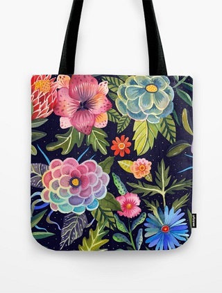 Cosmic Florals Tote Bag - Aitch