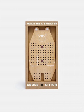 Cross Stitch Bear - Moon Picnic