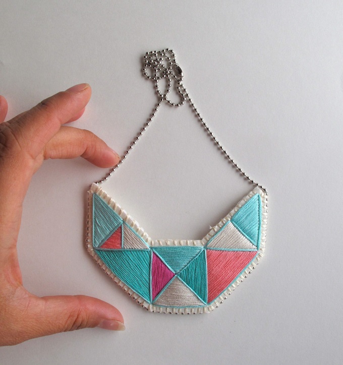 Embroidered Necklace - An Astrid Endeavor