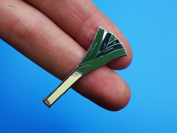 Enamel Leek Pin - We are Out of Office