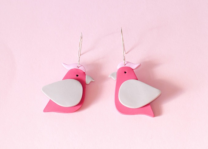 Galah Earrings - Molly Coombs Marr