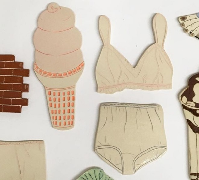 Ceramic Illustrations by Genevieve Dionne