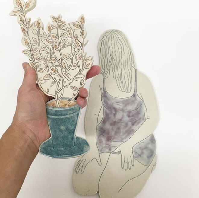 Ceramic Illustrations by Genevieve Dionne