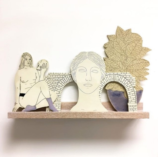 Ceramic DrawingsCeramic Illustrations by Genevieve Dionne by Genevieve Dionne