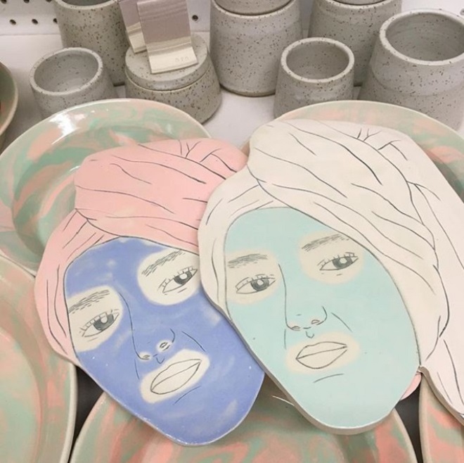 Ceramic Illustrations by Genevieve Dionne