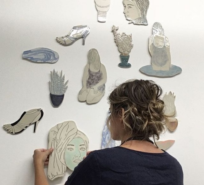 Ceramic Illustrations by Genevieve Dionne