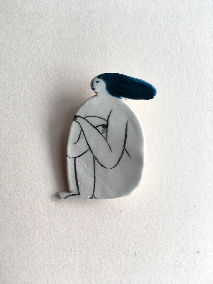 Ceramic Pin by Georgie Ellen McAusland