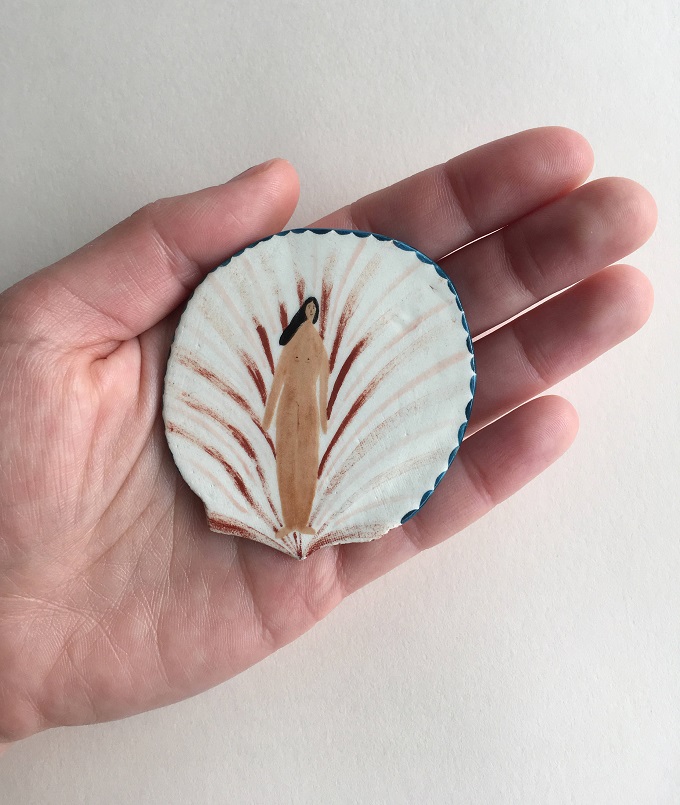 Ceramic Pin by Georgie Ellen McAusland
