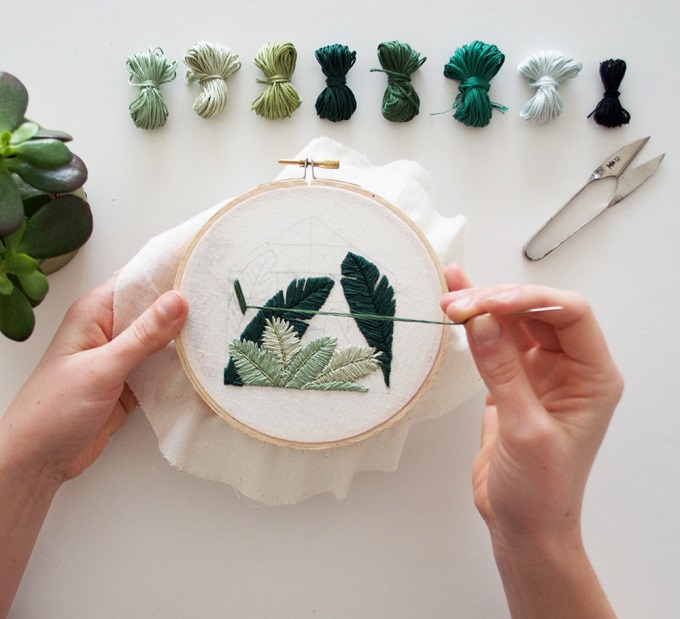Glasshouse Embroidery Pattern - Sarah K. Benning