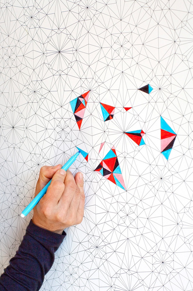 DIY Coloring Wallpaper / Kidivist