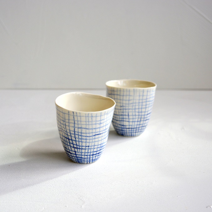 Organic Porcelain Cups - Creative Clay Collective