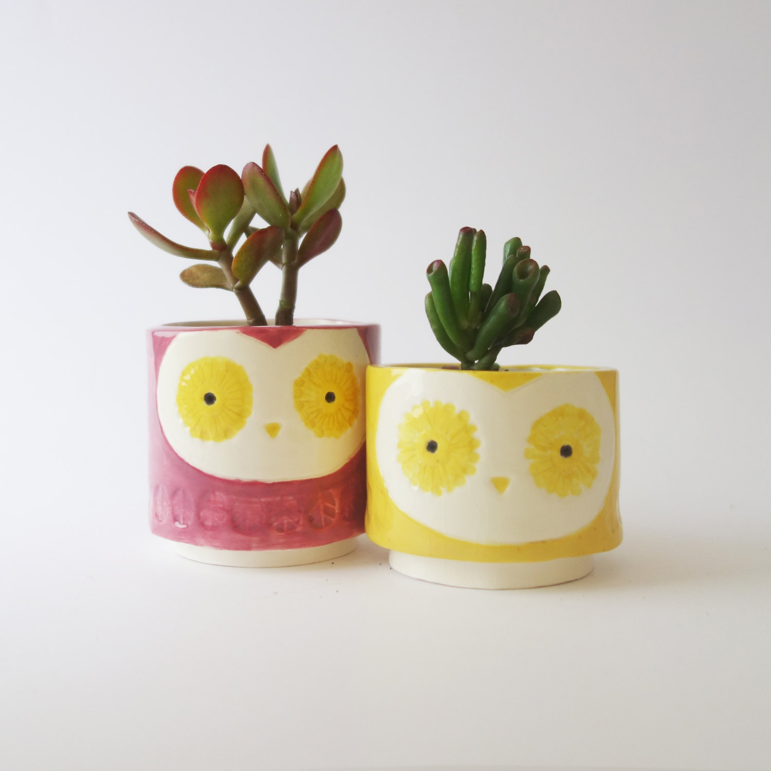 Owl Planters / Minky Moo Ceramics