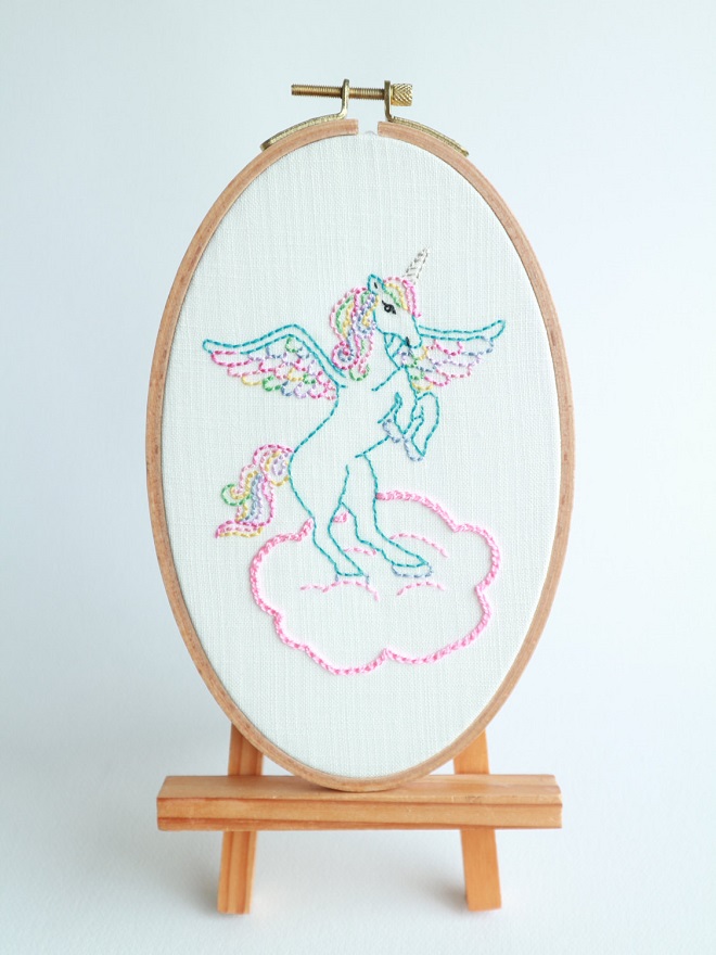 Unicorn Embroidery / Shabby Sugarplum