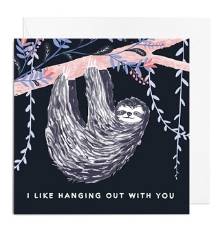 Sloth Card - Papiro Press