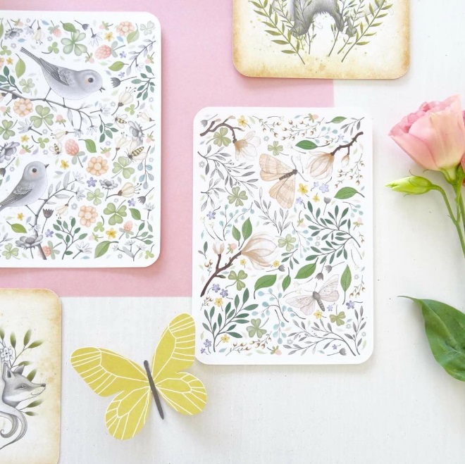 Postcards by Snow and Rose