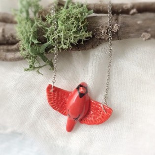 Ceramic Bird Necklace