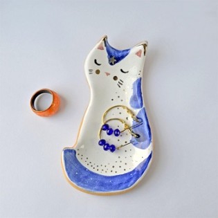 Ceramic Cat Dish