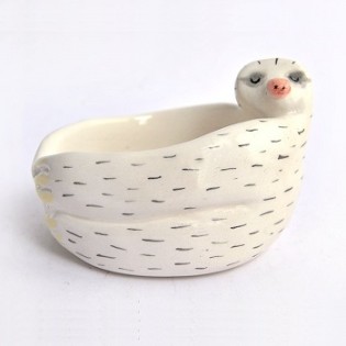 Ceramic Sloth Bowl