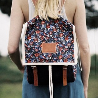 Corolla Print Backpack