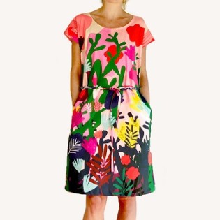 Cotton Short Sleeve Dress