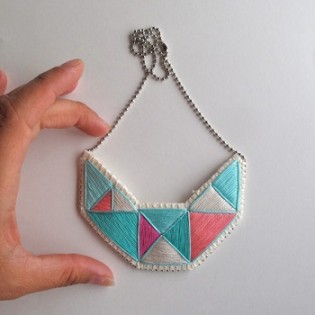 Embroidered Necklace