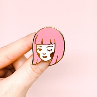 Flirt Enamel Pin