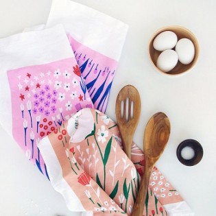 Floral Tea Towel