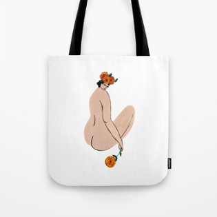 Flower Babe Tote Bag