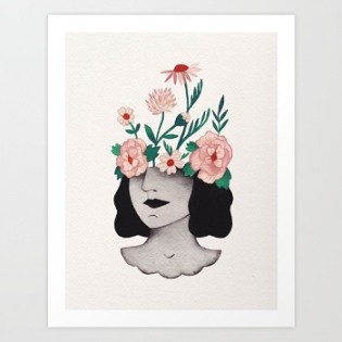 Flower Head Print