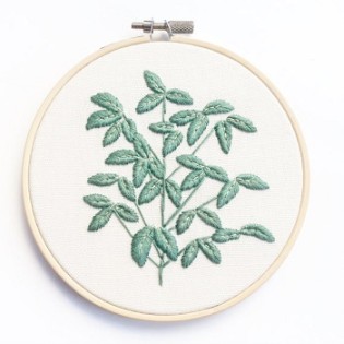 Mini Leaf Embroidery