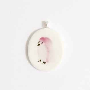 Pink Bird Pendant