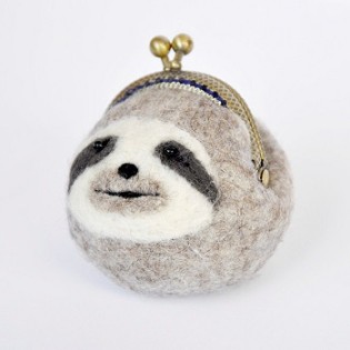 Sloth Purse Keychain