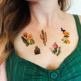 Vintage Cactus Tats