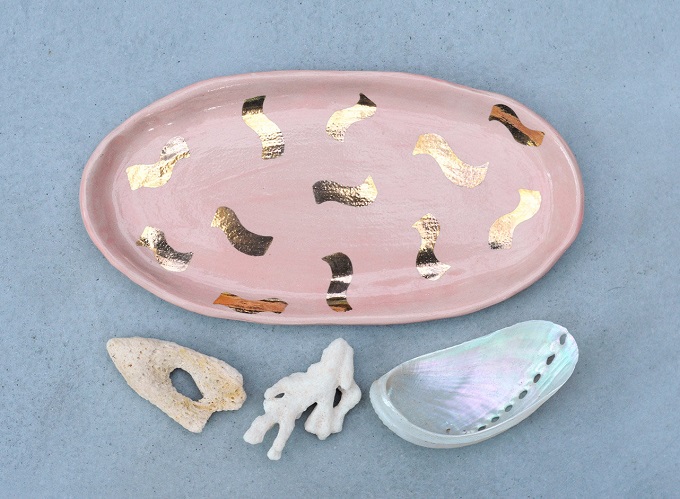 Blush Pink Jewellery Plate - Liquorics Moon Studios