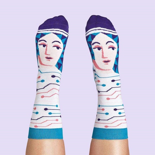 Illustrated Socks by Chatty Feet