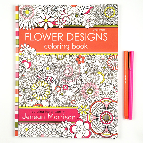 Flower coloring book / Jenean Morrison Art & Design - ArtisticMoods.com