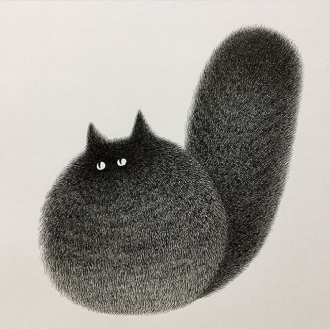 Cat illustration by Kamwei Fong