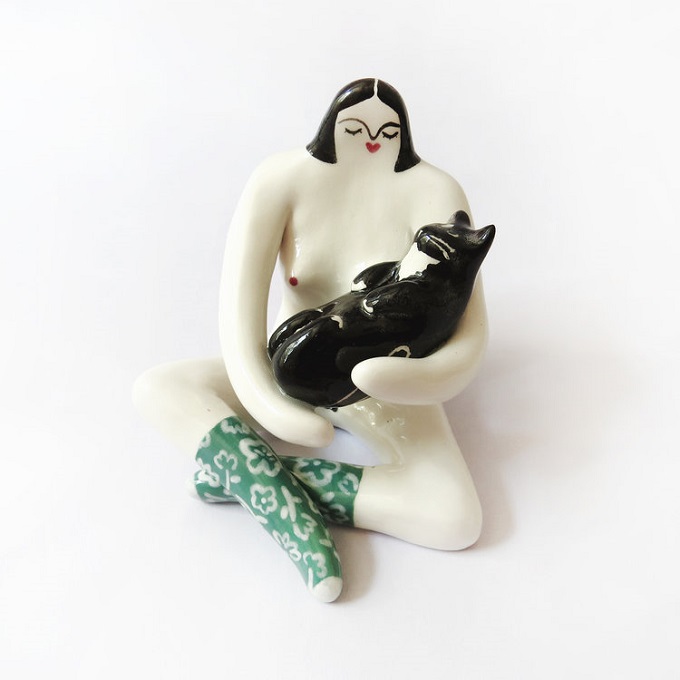 Custom nude incense holder by Liv & Dom