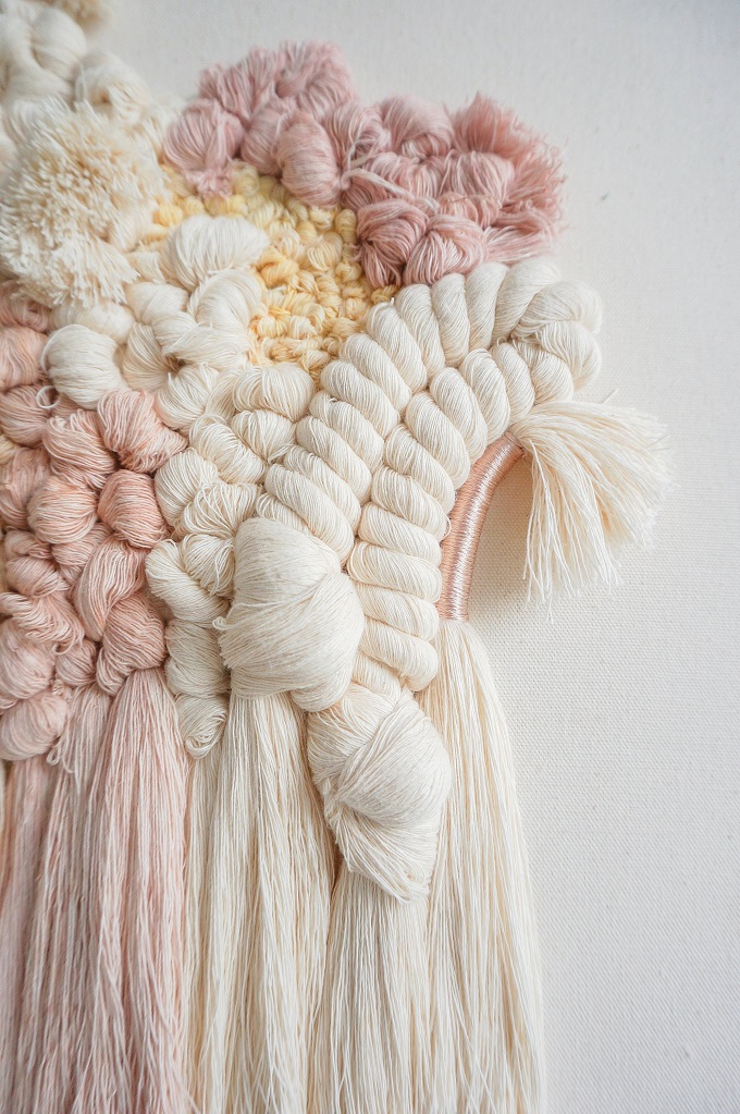 Textile art by Living Fibers