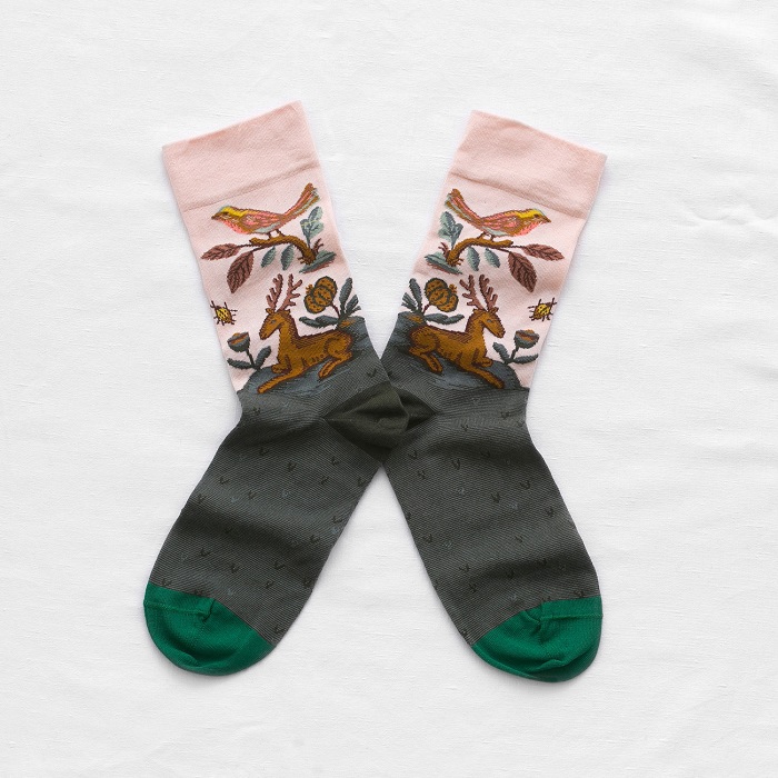 rosebud Stag Socks / Luna & Curious