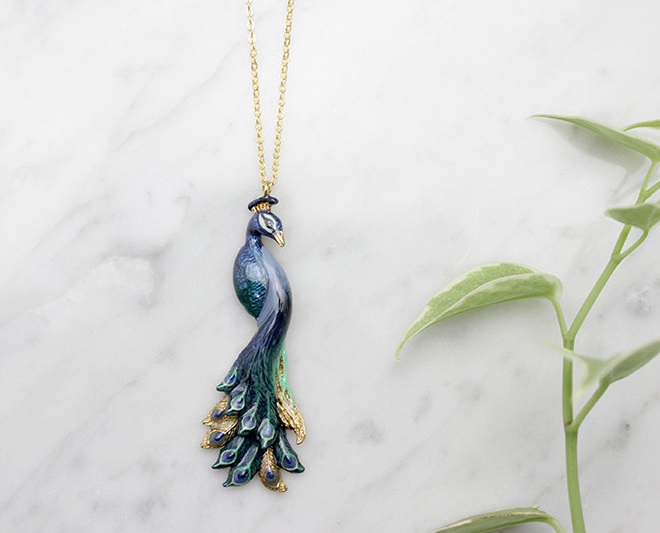 Peacock Pendant Necklace - Good After Nine