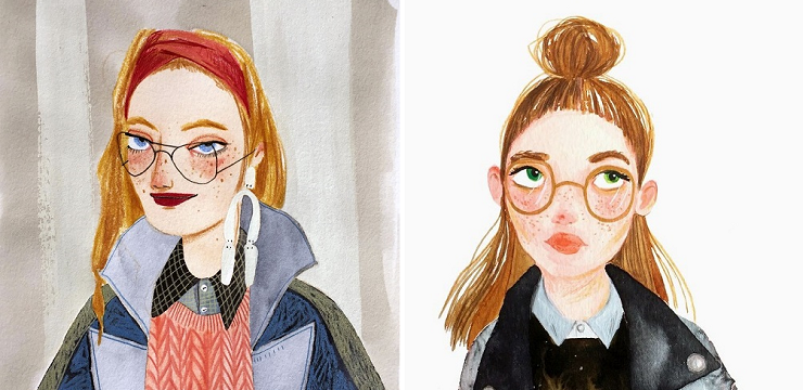 Portraits and Botanicals by Valentina Armstrong - ArtisticMoods.com